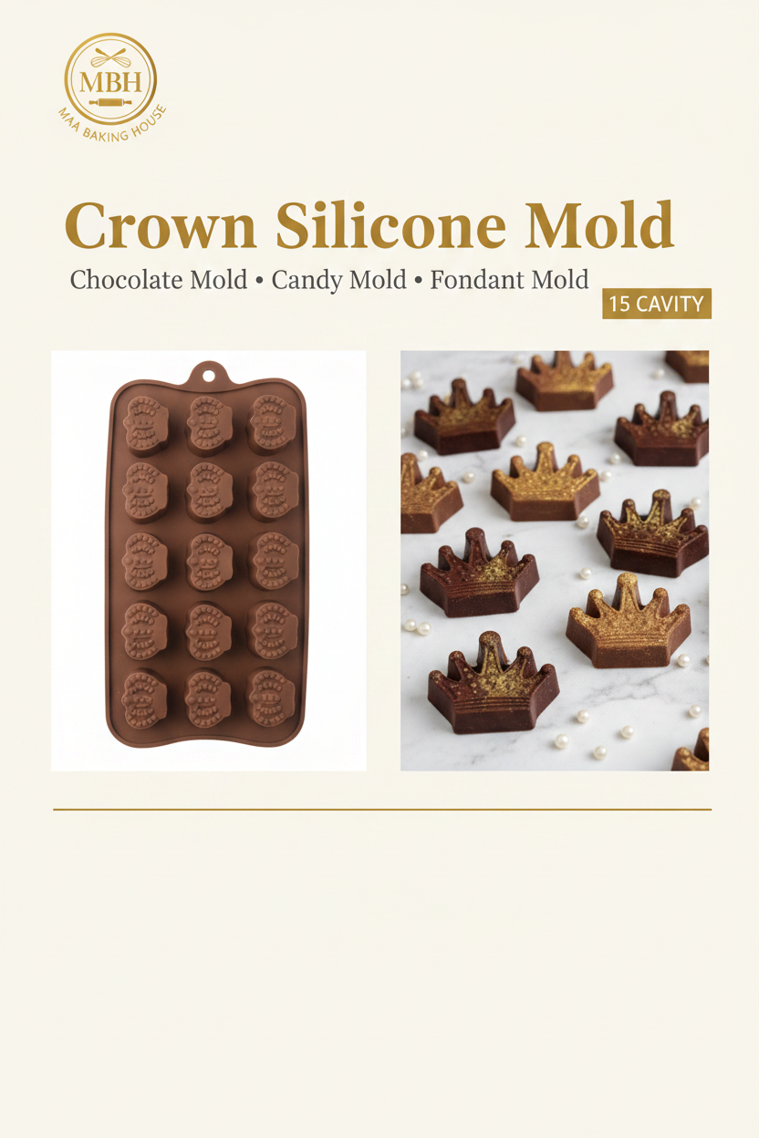 Crown Silicone Mold - 15 Cavity