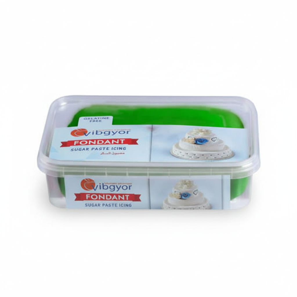 Vibgyor Green Fondant 1Kg Box