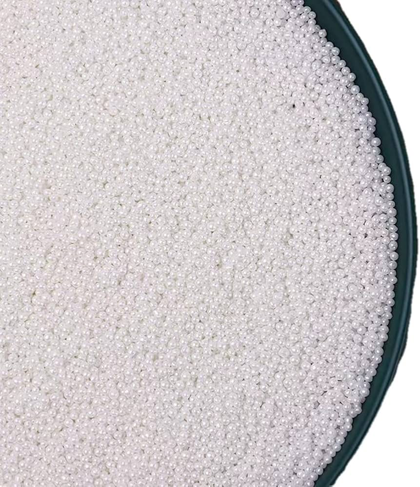 Imported White Dragees 0MM - 100gm Bottle