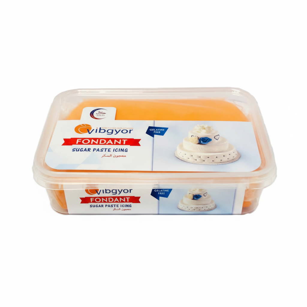 Vibgyor Orange Fondant 1Kg Box