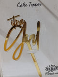 Its a girl acrylic cake topper