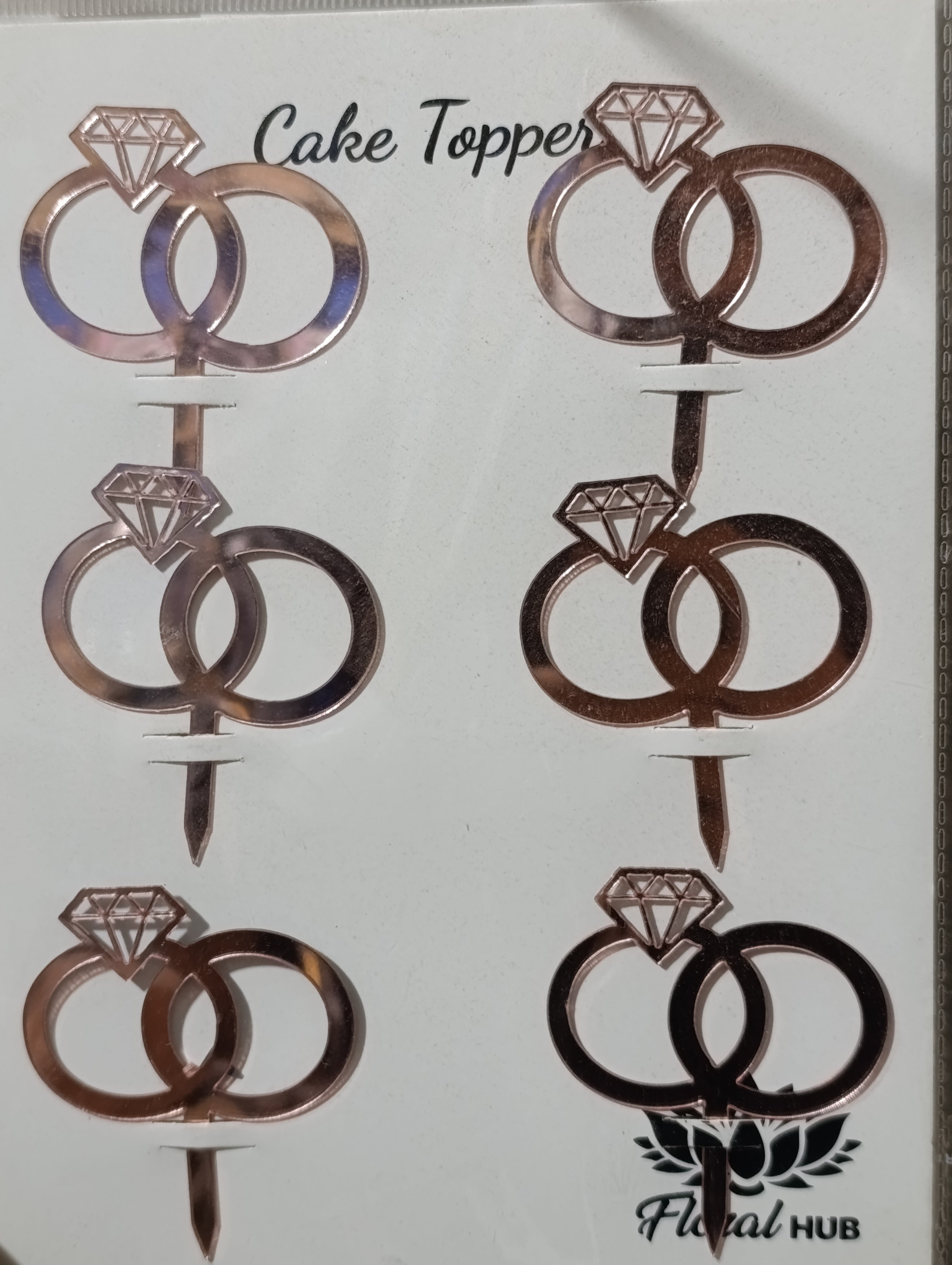 Mini ring topper pack of 6pcs