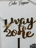 1 way2one acrylic cake topper