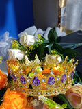 Metal crown for cake decoration