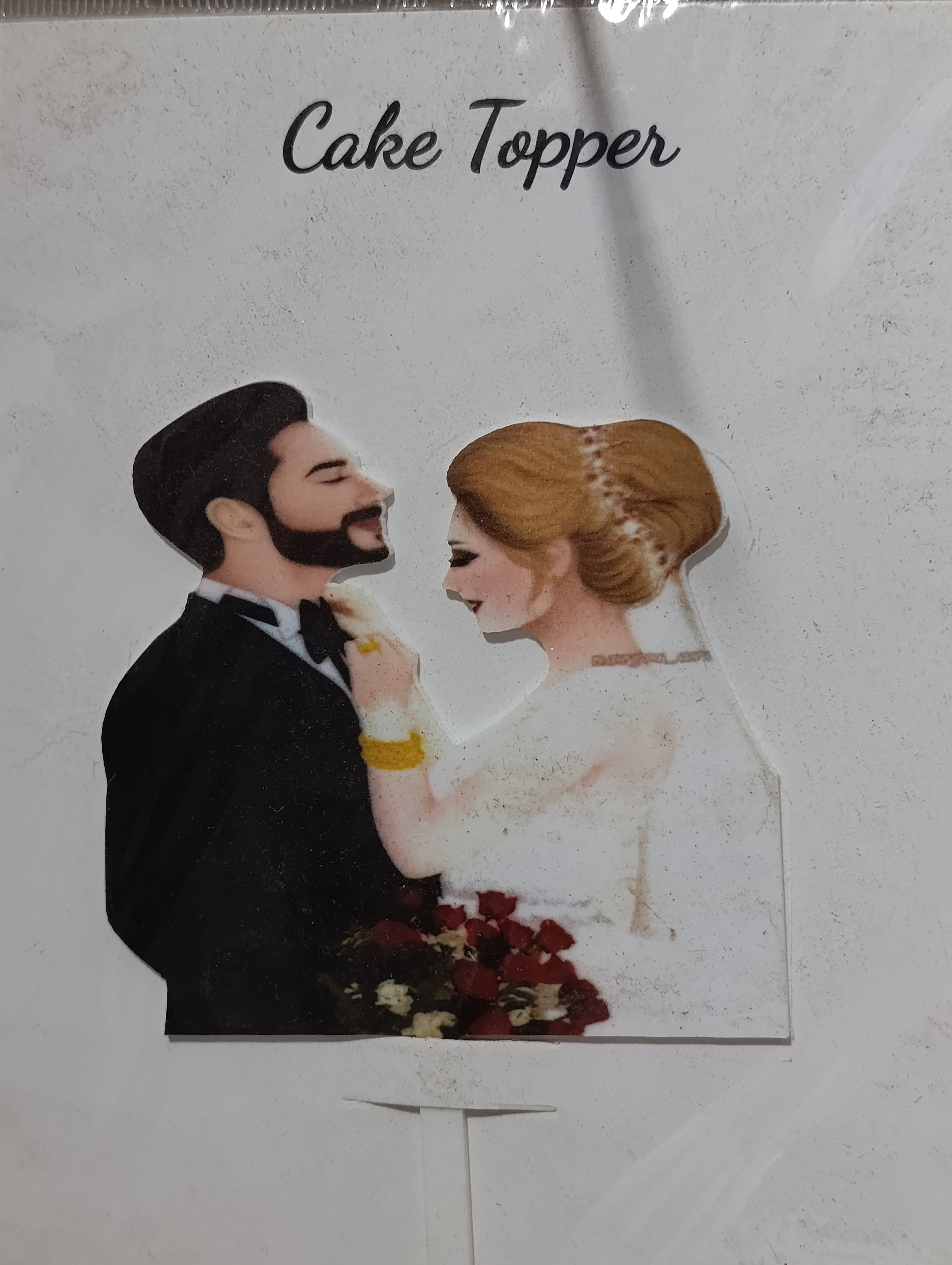 Couple cake decoration topper design 4