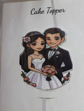 Couple cake decoration topper design 5