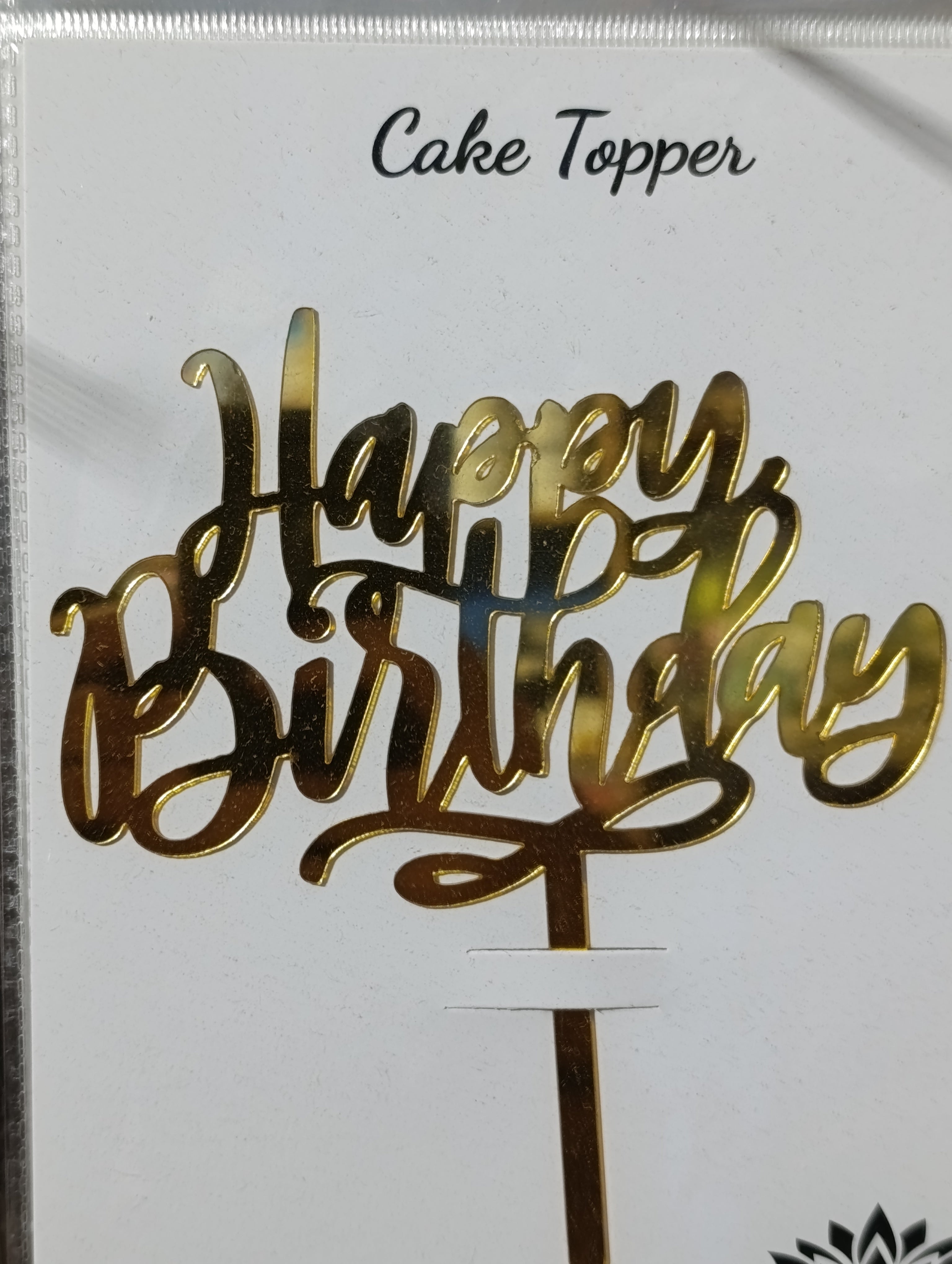 Happy birthday acrylic cake topper design 5