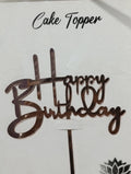 Happy birthday acrylic cake topper design 7