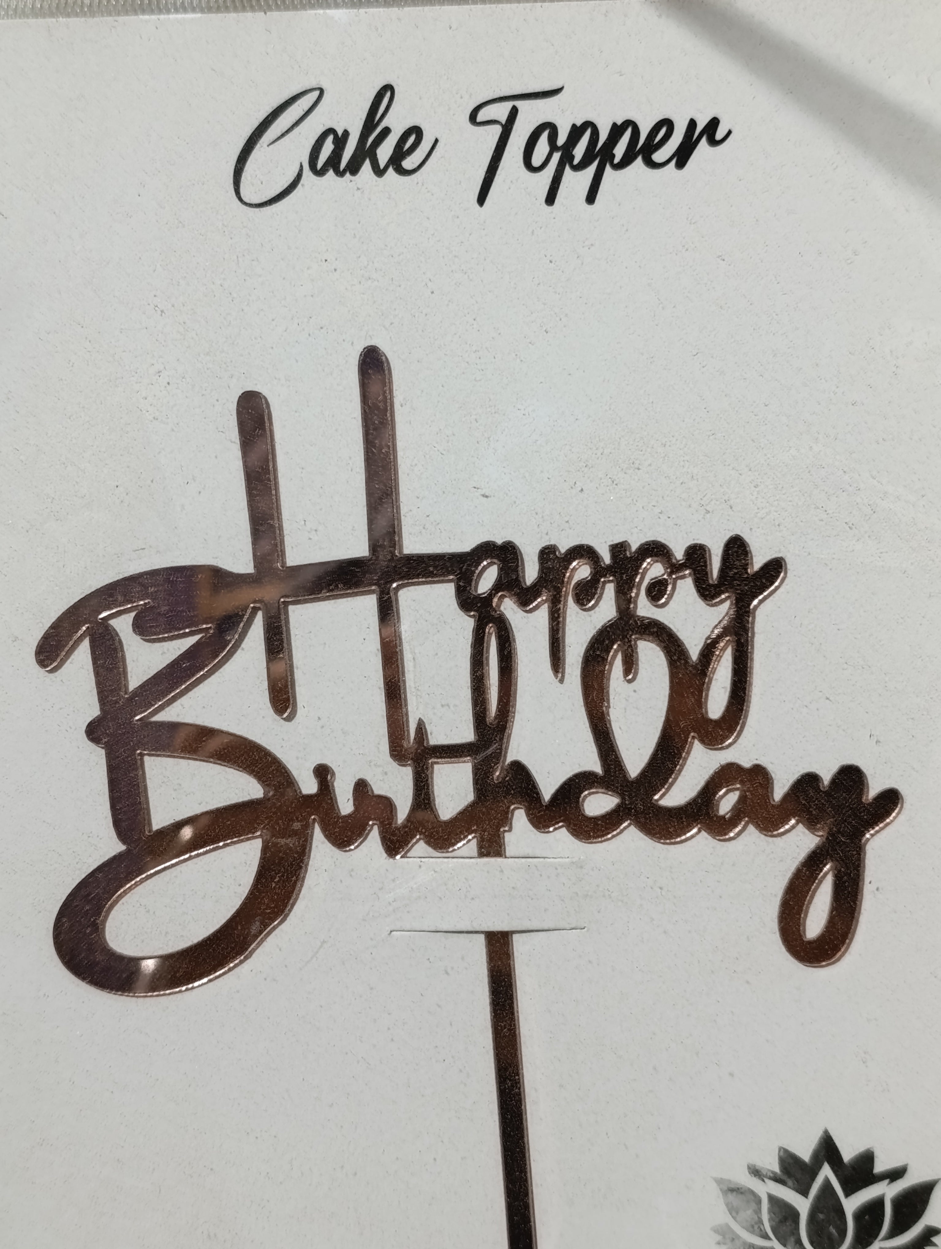 Happy birthday acrylic cake topper design 7