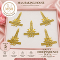 Happy Independence Day topper pack or 5pcs