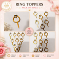 Ring Cake Topper pack of 10pcs