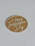 Happy Independence Day Fondant Stamp