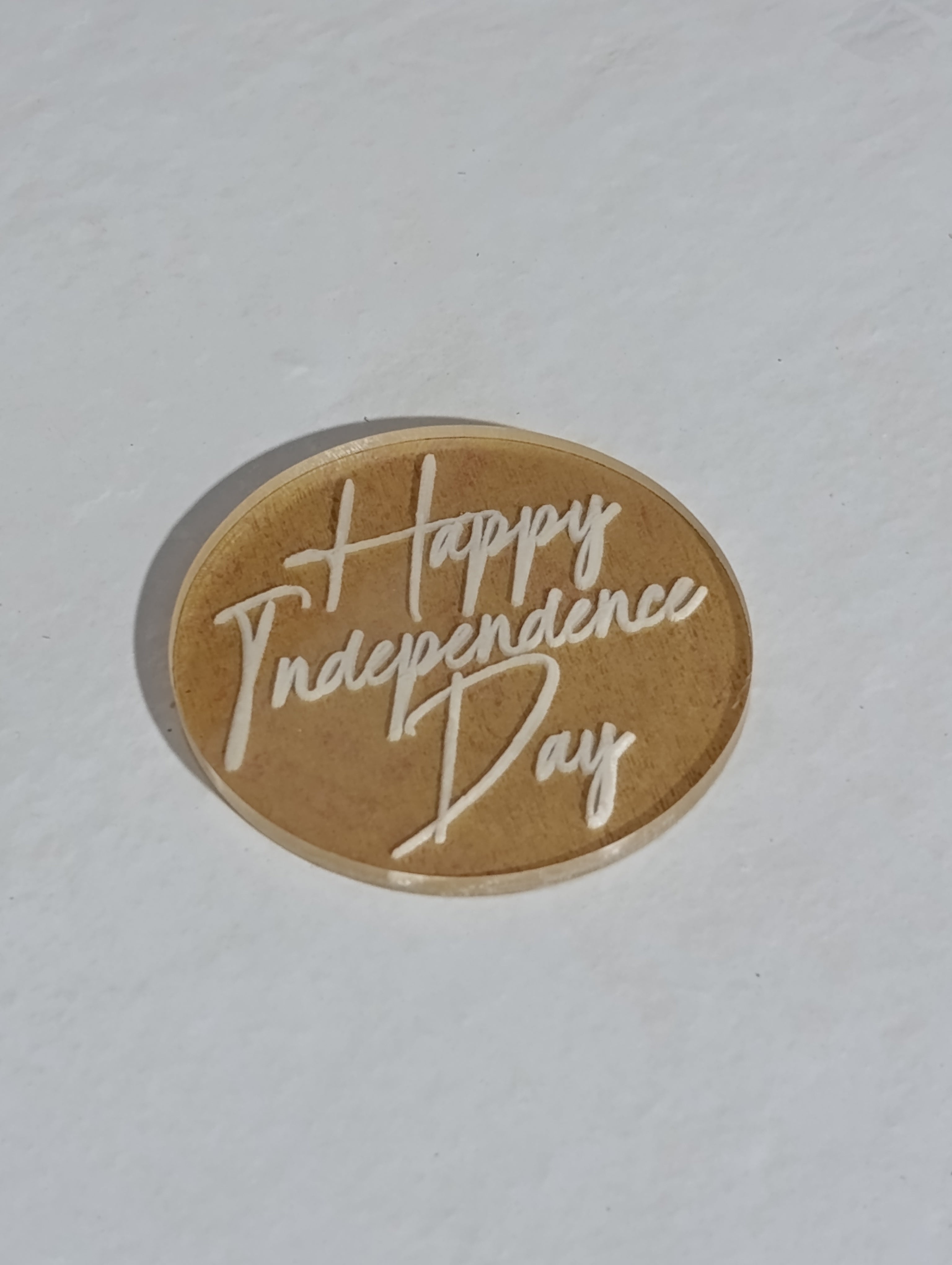 Happy Independence Day Fondant Stamp
